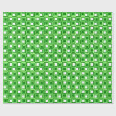 Moderne Plätze, smaragdgrün und lila grün Geschenkpapier (Flach)