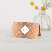 Moderne Platzkarten für Kupferpinsel (Rückseite)