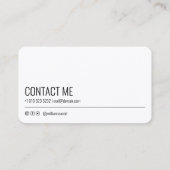 Moderne Podcast Voice Actor Business Card Visitenkarte (Rückseite)