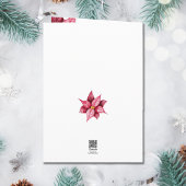 Moderne Poinsettia Weihnachtskarte Karte