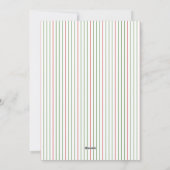 Moderne Poinsettien Rot und Grün Weihnachten Foto (Rückseite)