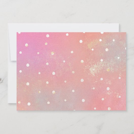 Moderne Polk Dot Überraschung Boy Gold Foil Kinder Einladung (Rückseite)