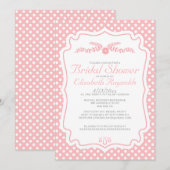 Moderne Polka Dot Bridal Dusche Einladungen (Vorne/Hinten)