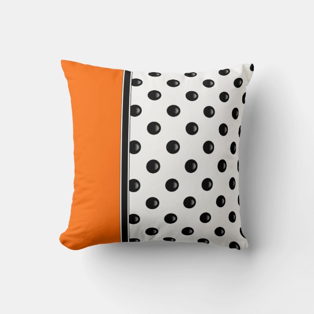 Moderne Polka-Dot-Kopfkissen Kissen (Vorderseite)