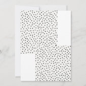 Moderne Polka Dot Retirement Party Einladung (Rückseite)