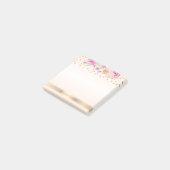 Moderne Polka Dots, Confetti, Blume - Personalisie Post-it Klebezettel (angewinkelt)