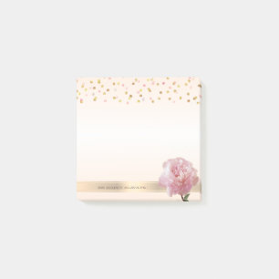Moderne Polka Dots, Confetti, karnell Personalisie Post-it Klebezettel