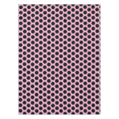 Moderne Polka Dots | Elegant, schwarz und rosa Tischdecke (Vorderseite)