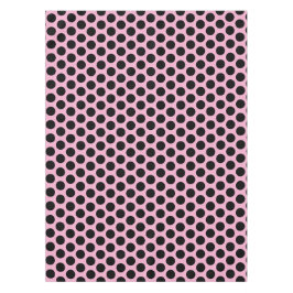 Moderne Polka Dots | Elegant, schwarz und rosa Tischdecke