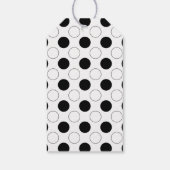 Moderne Polka Dots Geschenkanhänger (Rückseite)