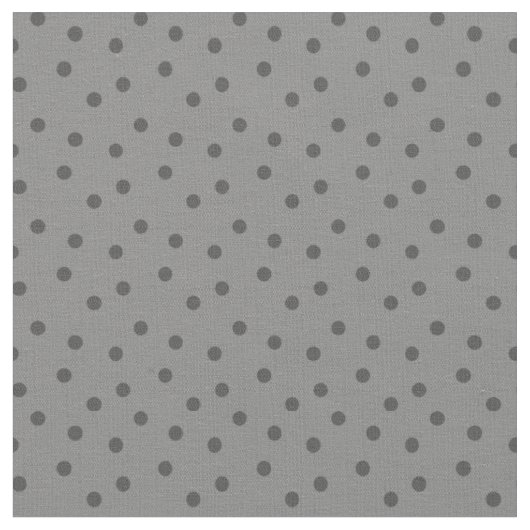 Moderne Polka-Punkte 2 auf Grau Stoff (Nahaufnahme)