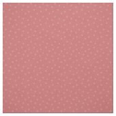 Moderne Polka-Punkte auf dunklem Korallenrot Stoff (Muster)