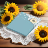 Moderne Polterabend Lace Sunflower String Lights Post-it Klebezettel