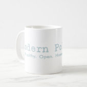 Moderne PolyTasse Kaffeetasse (Vorderseite Links)