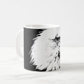 Moderne Pop Art Eagle Kopfvorlage Ihren Text hinzu Kaffeetasse (Vorderseite Links)