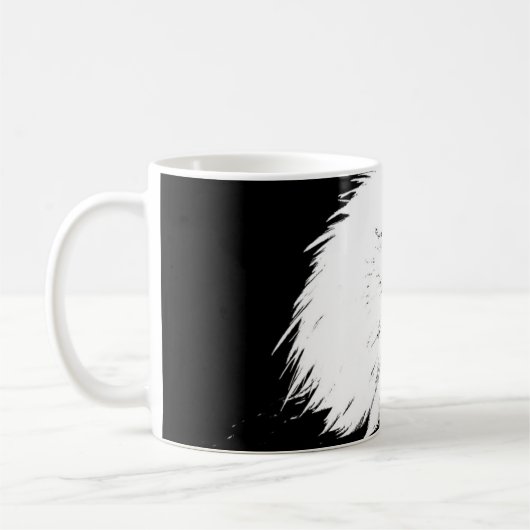 Moderne Pop Art Eagle Kopfvorlage Ihren Text hinzu Kaffeetasse (Links)