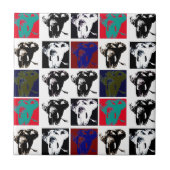 Moderne Pop Art Elephants Keramik Tile Fliese (Vorderseite)