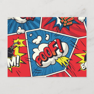 Moderne Pop Art Feiertagspostkarte