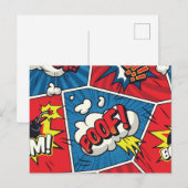 Moderne Pop Art Feiertagspostkarte (Vorne/Hinten)