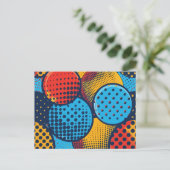 Moderne Pop Art Feiertagspostkarte (Stehend Vorderseite)