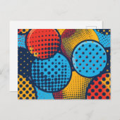 Moderne Pop Art Feiertagspostkarte (Vorne/Hinten)