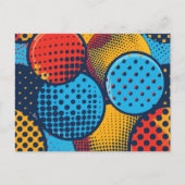 Moderne Pop Art Feiertagspostkarte (Vorderseite)