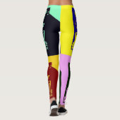 Moderne Pop Art Leggings (Rückseite)