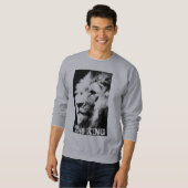 Moderne Pop Art Lion Leiter der King Template Men' Sweatshirt (Vorne ganz)