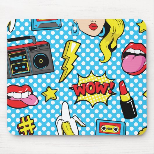 Moderne Pop-Art Mousepad (Vorne)