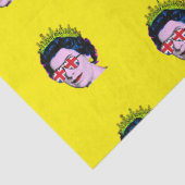 Moderne Pop Art Queen in Union Jack Brillen Seidenpapier (Detail)