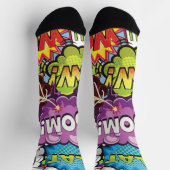 Moderne Pop-Art Socken (Oben)