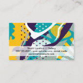 Moderne Pop Art Visitenkarte (Rückseite)