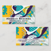 Moderne Pop Art Visitenkarte (Vorne/Hinten)