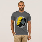 MODERNE POP KUNST LENIN MIT KOPFSTEINLAGE T-Shirt (Vorne ganz)