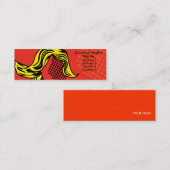 Moderne Pop-Visitenkarte Mini Visitenkarte (Vorne/Hinten)