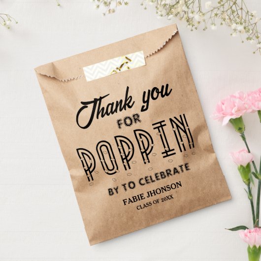 Moderne Popcorn-Beutel für Abschluss Gefälligkeits Geschenktütchen (Versiegelt)