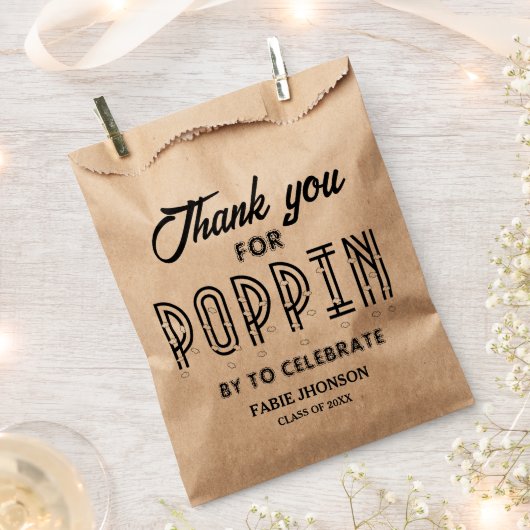 Moderne Popcorn-Beutel für Abschluss Gefälligkeits Geschenktütchen (Ausgeschnitten)