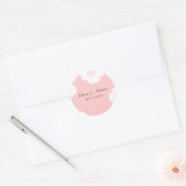 Moderne Poppies bevorzugen Sticker - Rosa (Umschlag)