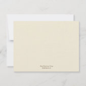 Moderne Poppies Wedding RSVP Card - Mandeln Karte (Rückseite)