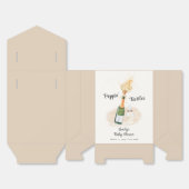 Moderne Poppin Flaschen Champagne Baby Dusche Geschenkschachtel (Ungefaltet)