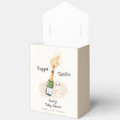 Moderne Poppin Flaschen Champagne Baby Dusche Geschenkschachtel (Offen)