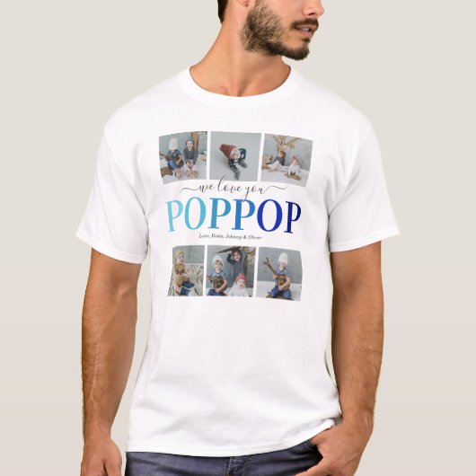 Moderne Poppop-FotoCollage T-Shirt (Vorderseite)