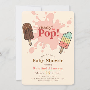 Moderne Popsicle-Baby-Shower zum Platzen Einladung