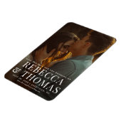 Moderne Portrait Foto Hochzeit speichern das Datum Magnet (Linke Seite)