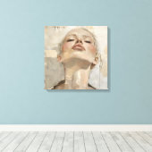 Moderne Portraitmalerei Leinwanddruck (Insitu (Holzboden))