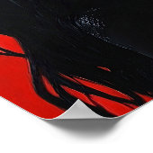 Moderne Portraitmalerei Stilvoll Poster (Ecke)