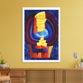 Moderne Portraitmalerei vereint moderne Kunst Leinwanddruck (Insitu (Wohnzimmer))