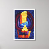 Moderne Portraitmalerei vereint moderne Kunst Leinwanddruck (Vorderseite)