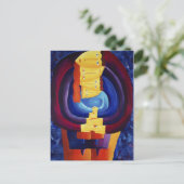 Moderne Portraitmalerei vereint moderne Kunst Postkarte (Stehend Vorderseite)