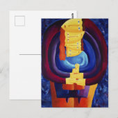 Moderne Portraitmalerei vereint moderne Kunst Postkarte (Vorne/Hinten)